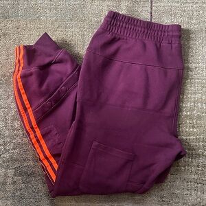 Adidas IVY Park Burgundy Joggers - Unisex Large